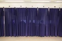 6 Cubicles with curtains closed