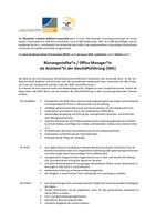 Büroangestellte*n / Office Manager*in als Assistent*in der Geschäftsführung (50%)