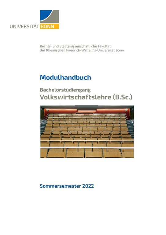 Modulhandbuch B.Sc. VWL Uni Bonn SoSe 2022