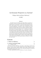 An economic perspective of auctions