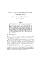 Voting Agendas and Preferences on Trees: Theory and Practice